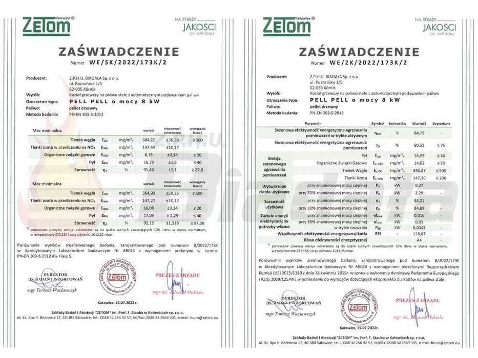 Nowoczesny piec na pellet | EcoDesign | Klasa 5 | PellPell