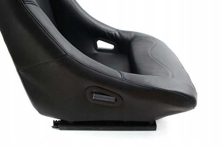 Fotel sportowy MONZA RACE PLUS Skóra Black SIM RACING wysokiej jakości