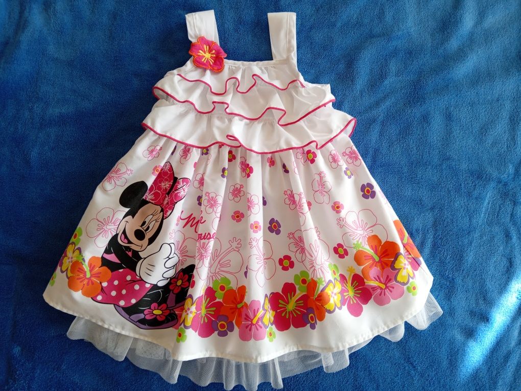 Vestido princesa 9-12 meses oficial Minnie Mouse Disney Baby