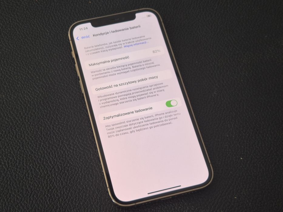 iPhone 12 Pro 128GB Złoty / pełen komplet / bez blokad / bateria 82%