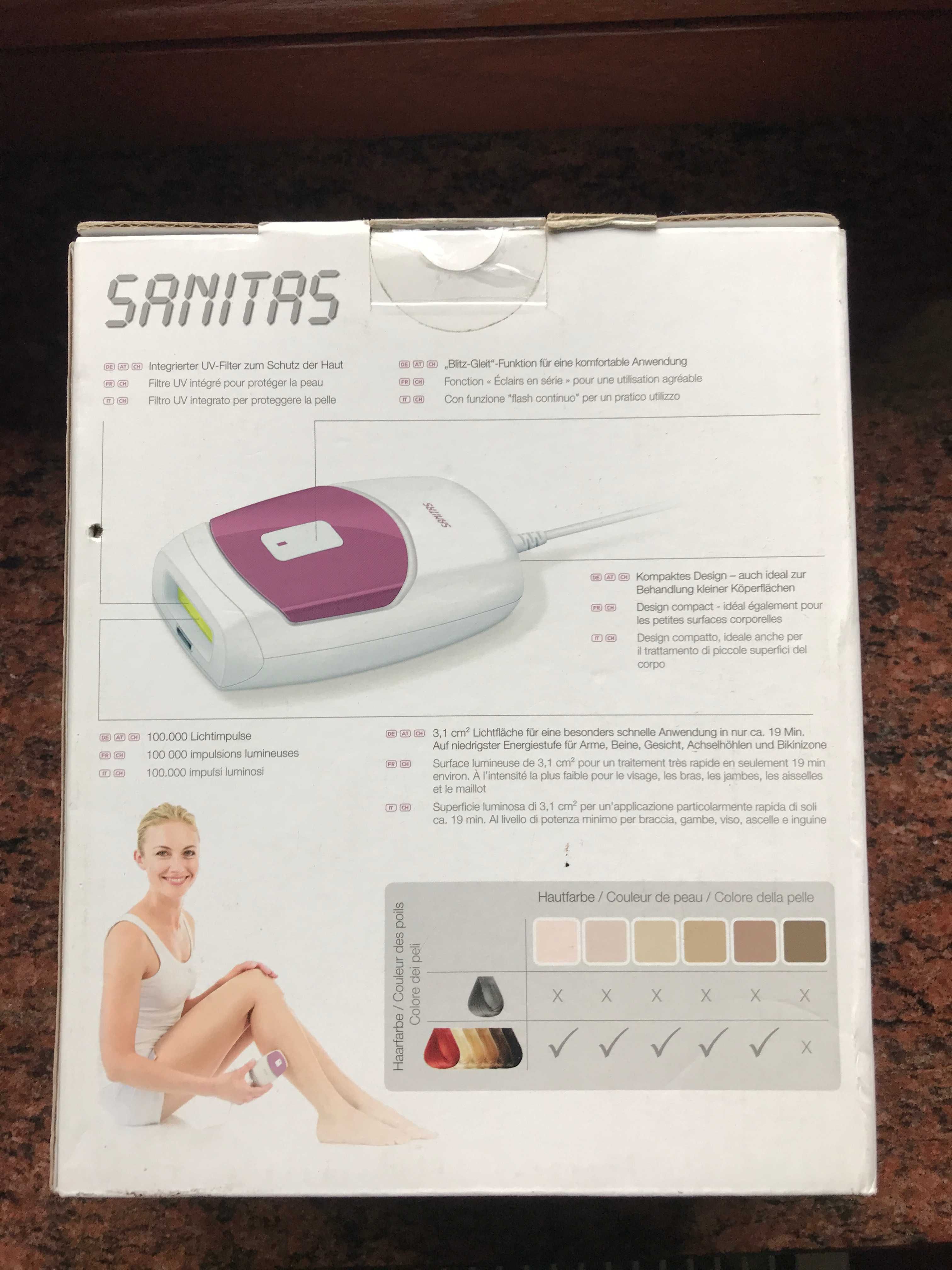 Depilator laserowy – SANITAS IPL 100 fotodepilator/są 2 szt