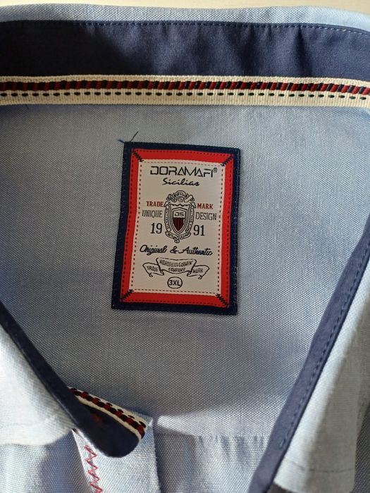 Męska koszula włoskiej firmy Doramafi rozm 3XL.