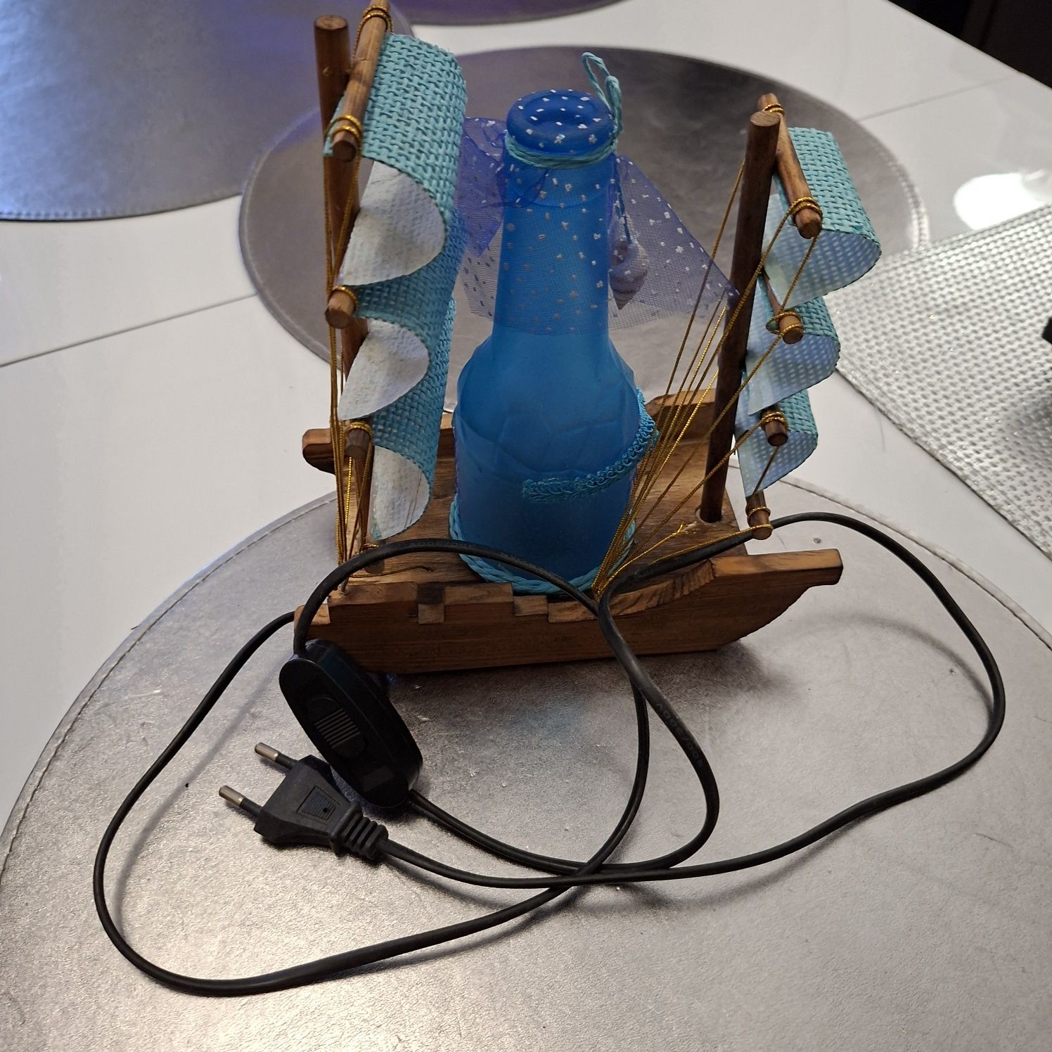 Lampka statek butelka