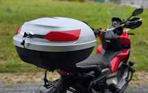 Kufer cetralny motocyklowy płyta TopX 51L lyon 2xKASK Duży Plastikowy