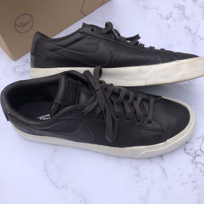 Кросівки чоловічі найк шкіряні темно коричнева шкіра