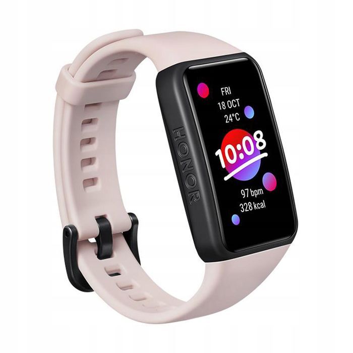 outlet smartband honor band 6 różowy 1,47" cali amoled monitorem tętna