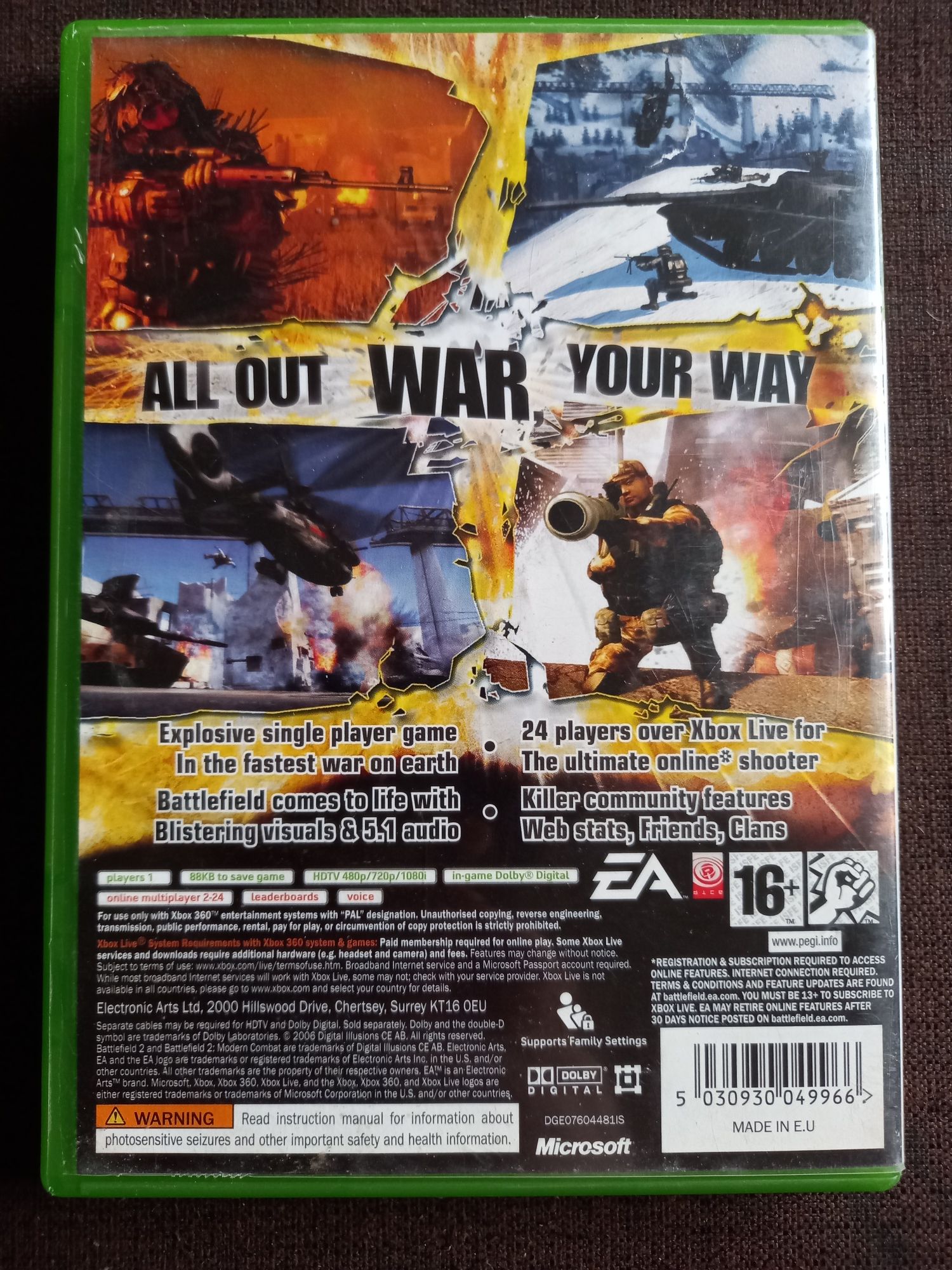 Gra Battlefield 2 Modern Combat na konsolę xbox 360