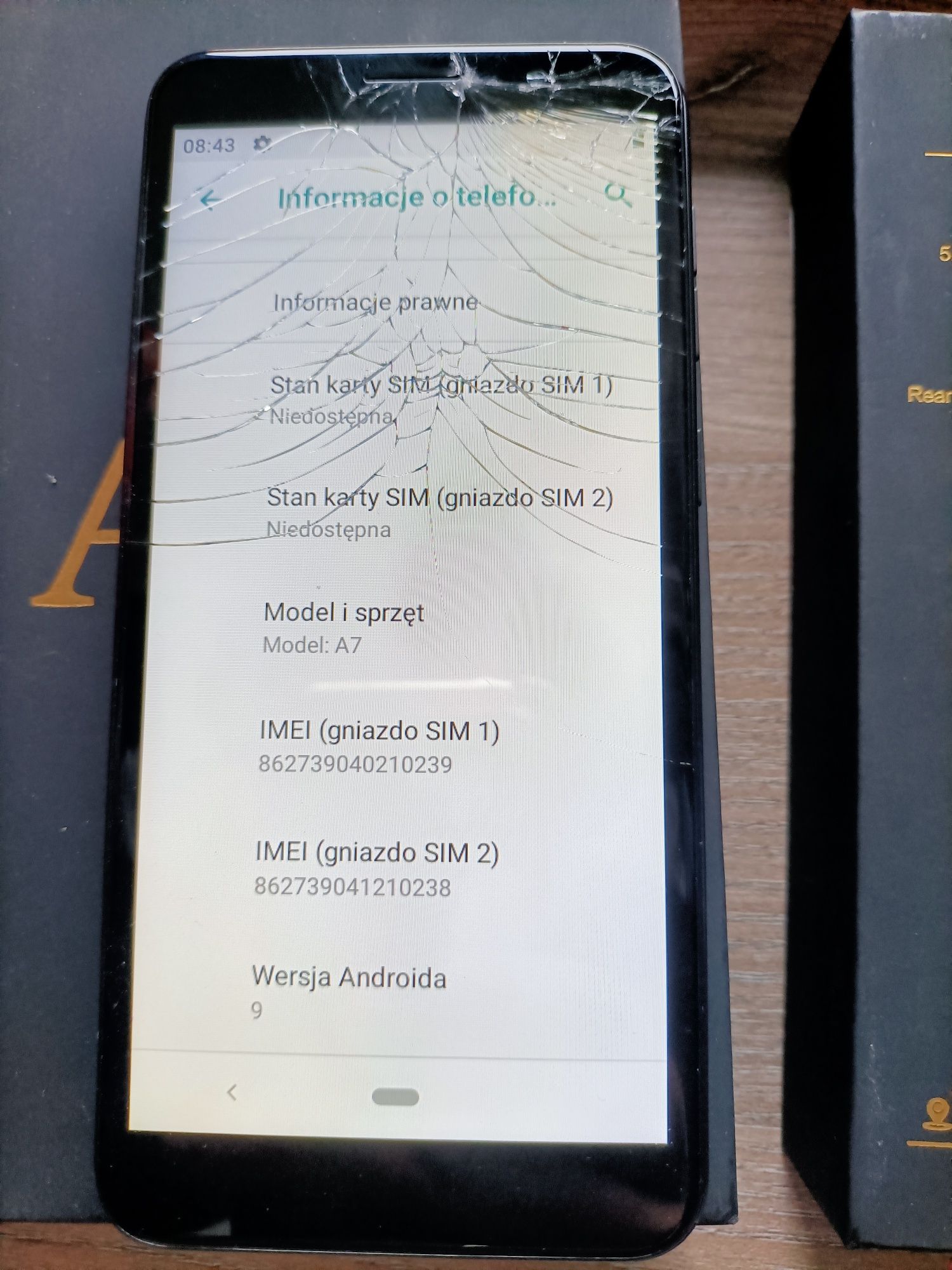 Telefon Hafury A7 5,5" cala smartfon 2/16GB, 4 rdzenie Android 9