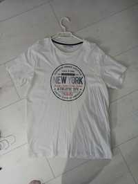 Koszulka t-shirt męska biała L tom&rose wiosna lato