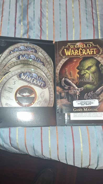 World of Warcraft Blizzard PC Game 5 cd rom Box