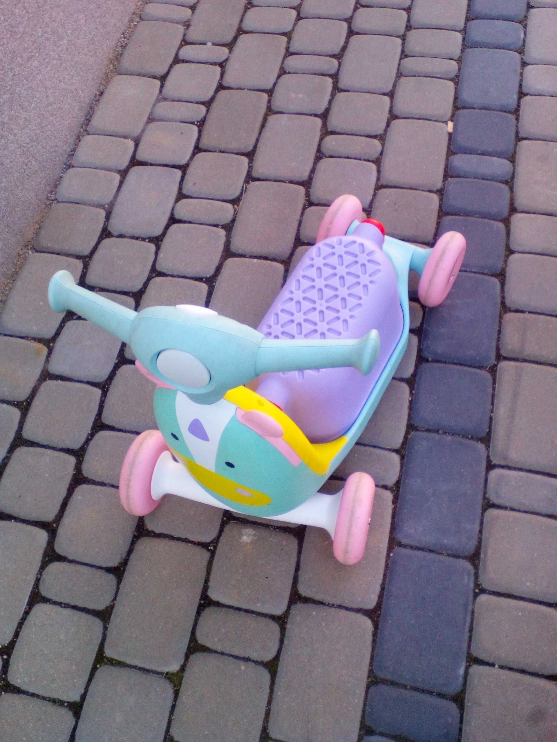 Skip Hop rowerek jeździk pchacz hulajnoga ZOO jednorożec 3w1