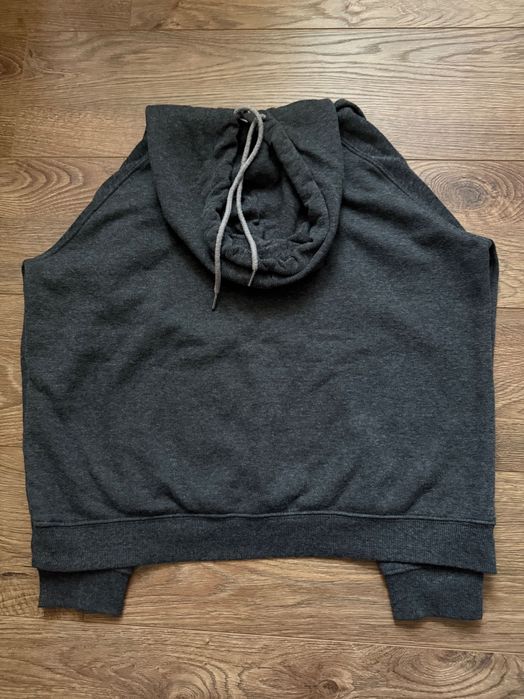 Худі темно сіре на флісі жіноче