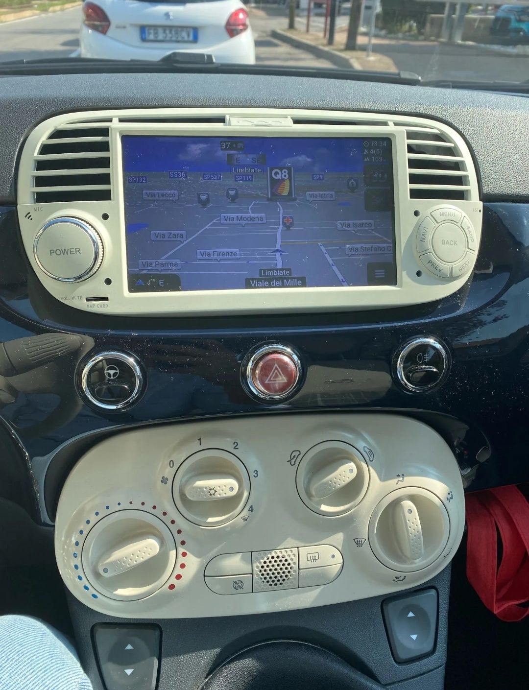 Rádio Android 12 com GPS FIAT 500 (Artigo Novo)