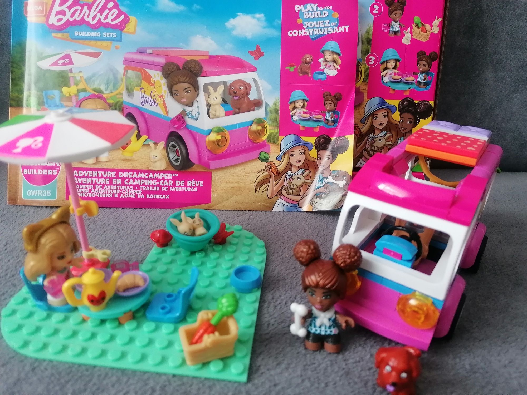 Klocki Barbie Kemping