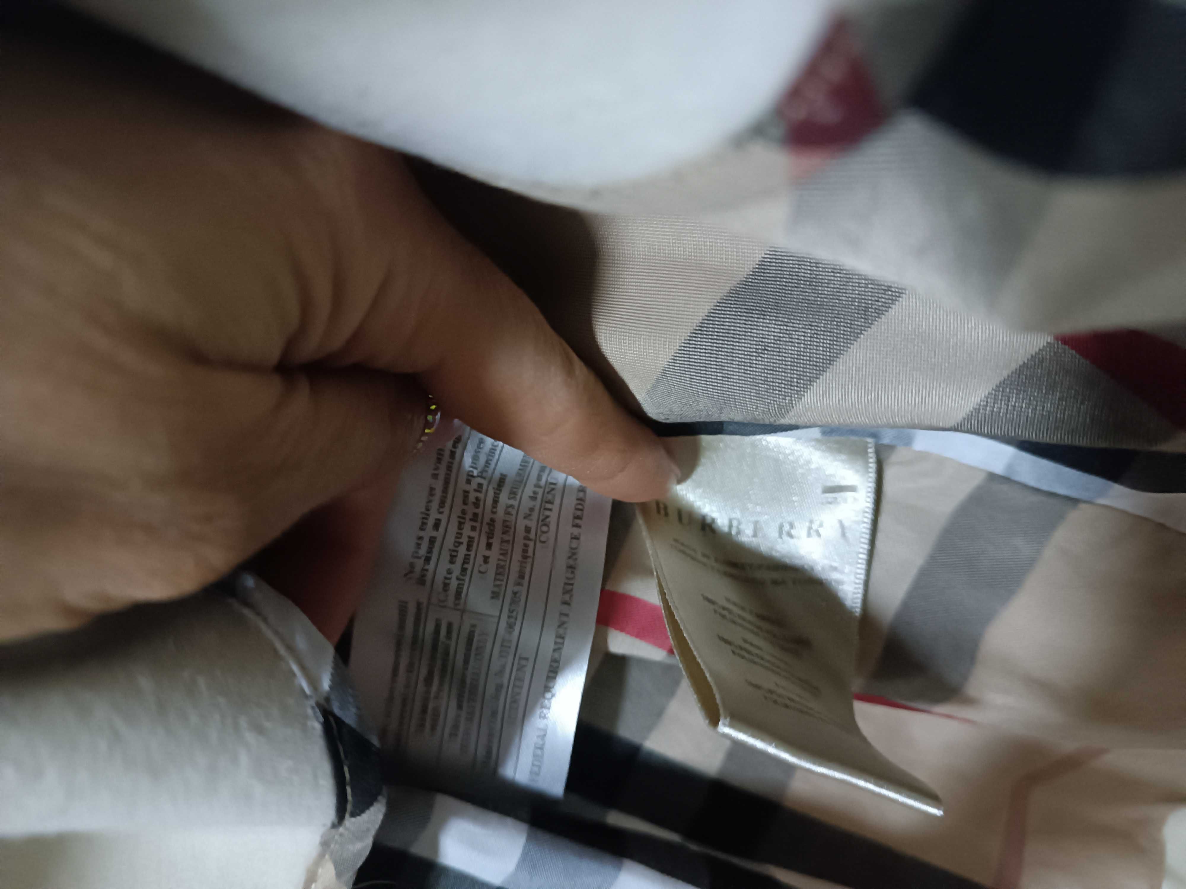 Płaszcz damski rozm L Burberry krata beżowy