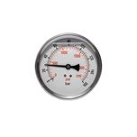 Manometr hydrauliczny, glicerynowy 0-160 BAR FI100, G1/4 - tył