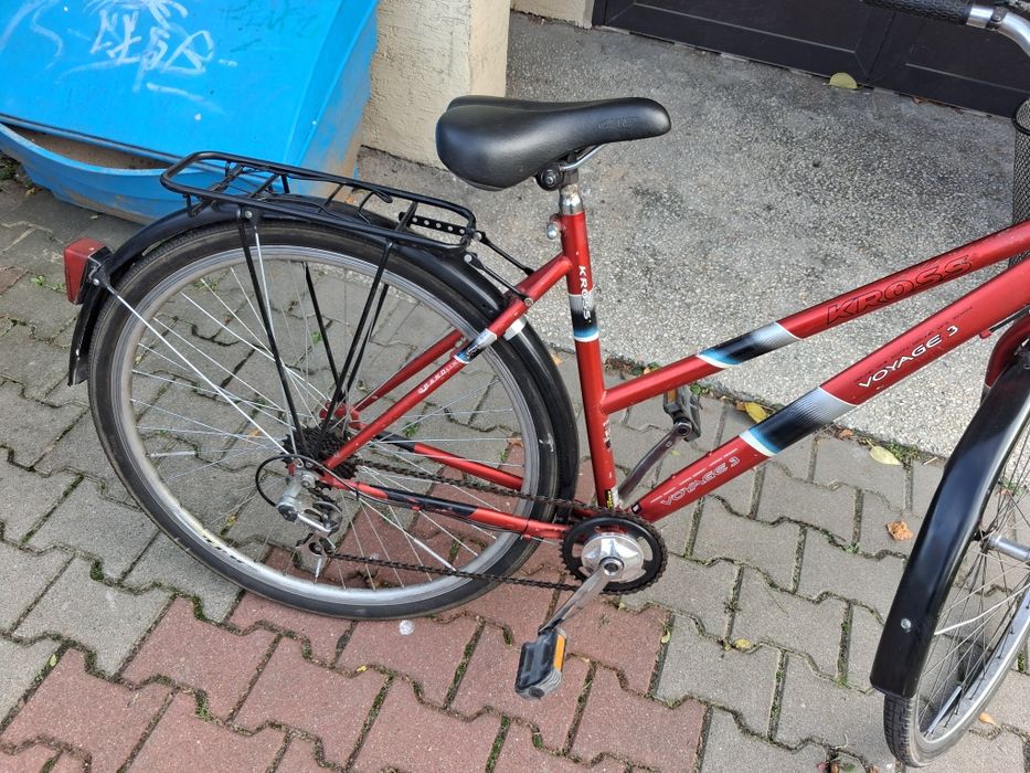 Rower kross voyager 2004 miejski z koszykiem z przerzutkami