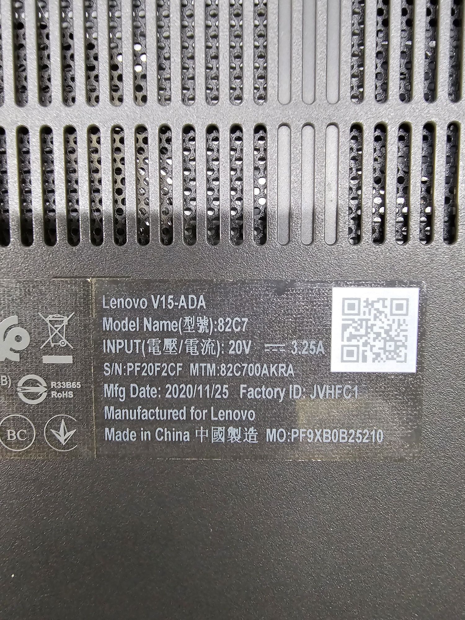 Ноутбук Lenovo V15-ADA Ryzen 5 3500U 8/256
