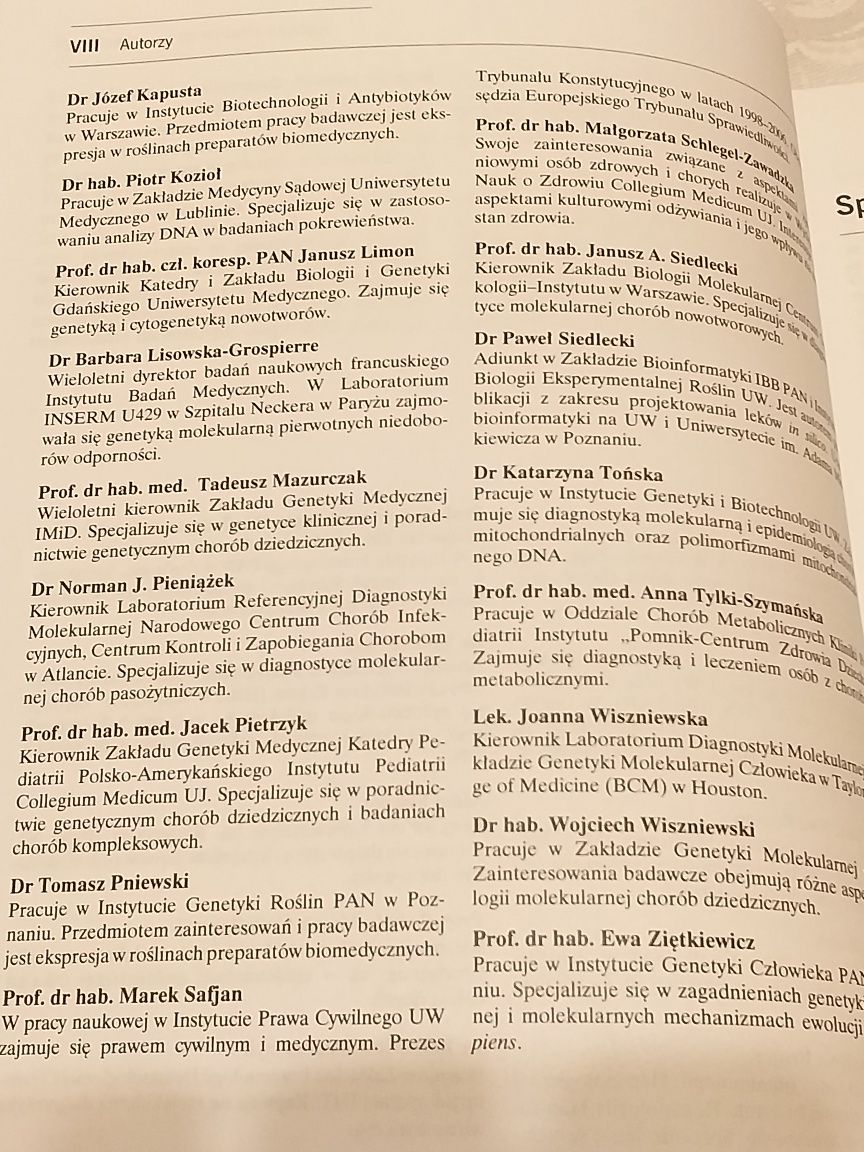 Biologia molekularna w medycynie. Elementy genetyki  klinicznej