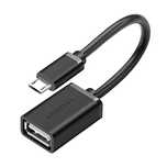 Kabel Ugreen US133, 10396 micro USB (męski) / USB-A (żeński) OTG płask