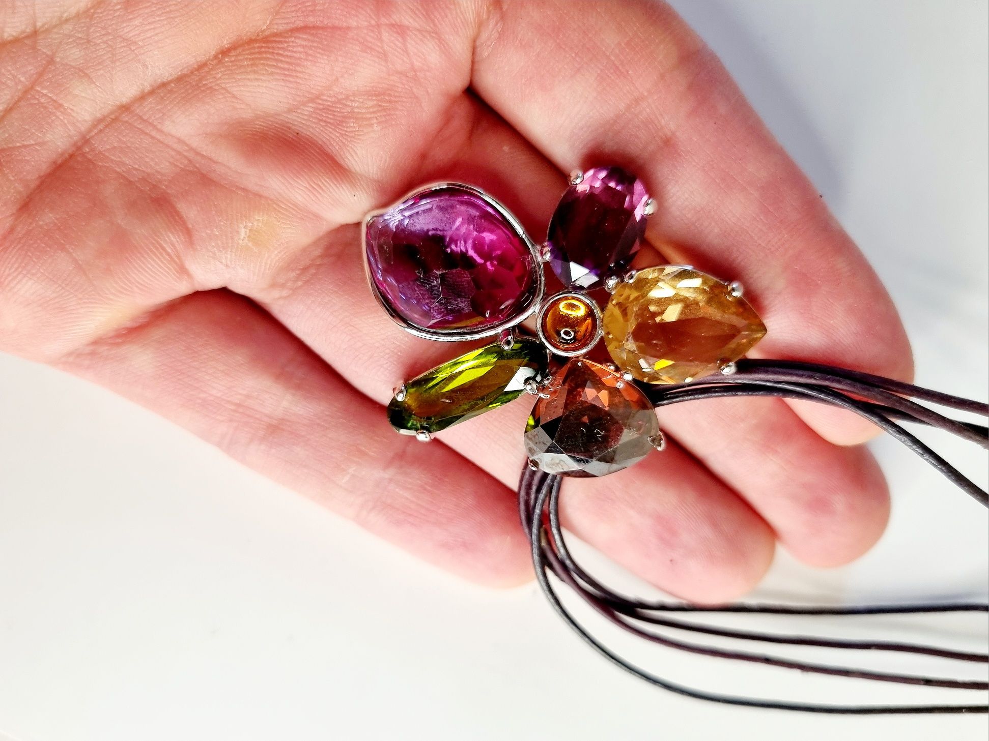 Ожерелье, калье Swarovski Crystal Flower Heritage