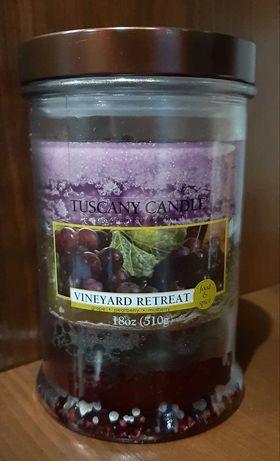 Tuscany Candle - Vineyard Retreat, Świeca z wosku sojowego, 510g