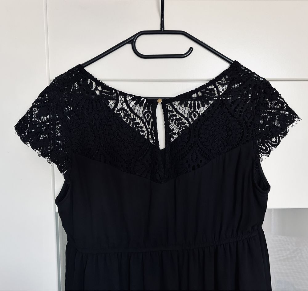 Sukienka ciążowa wizytowa letnia H&M Mama koronka 38 M