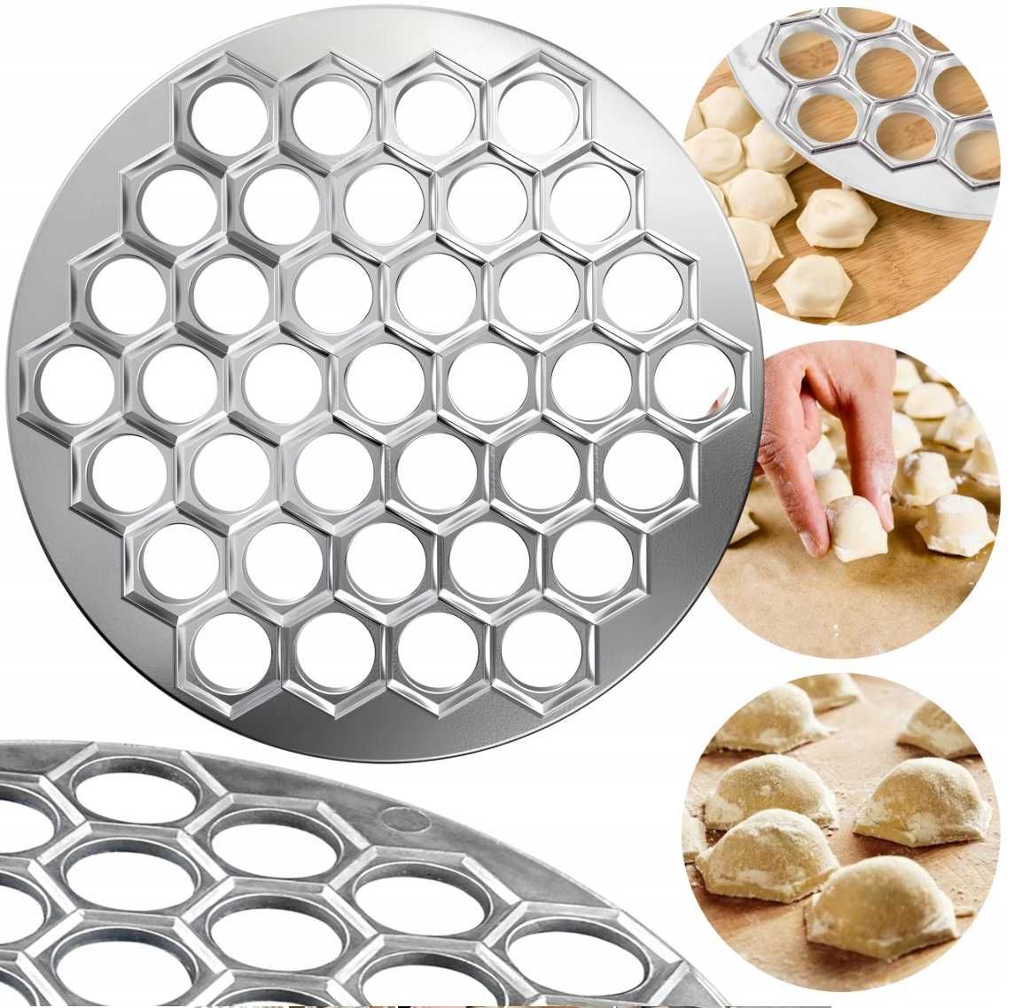 FORMY STALOWE 2 SZTUKI forma wykrojnik NA PIEROGI uszka ravioli