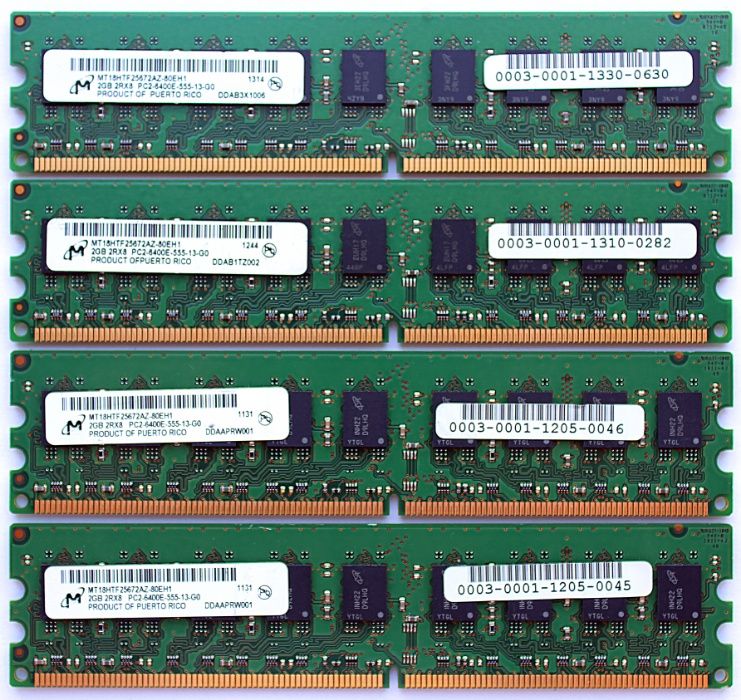 Samsung Micron 8GB (4x2GB) DDR2-800 PC2-6400E ECC память HP ProLiant