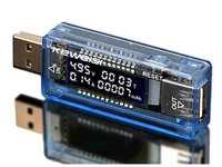 USB тестер Keweisi KWS-20 для телефонов повербанков, шнурков  зарядок.