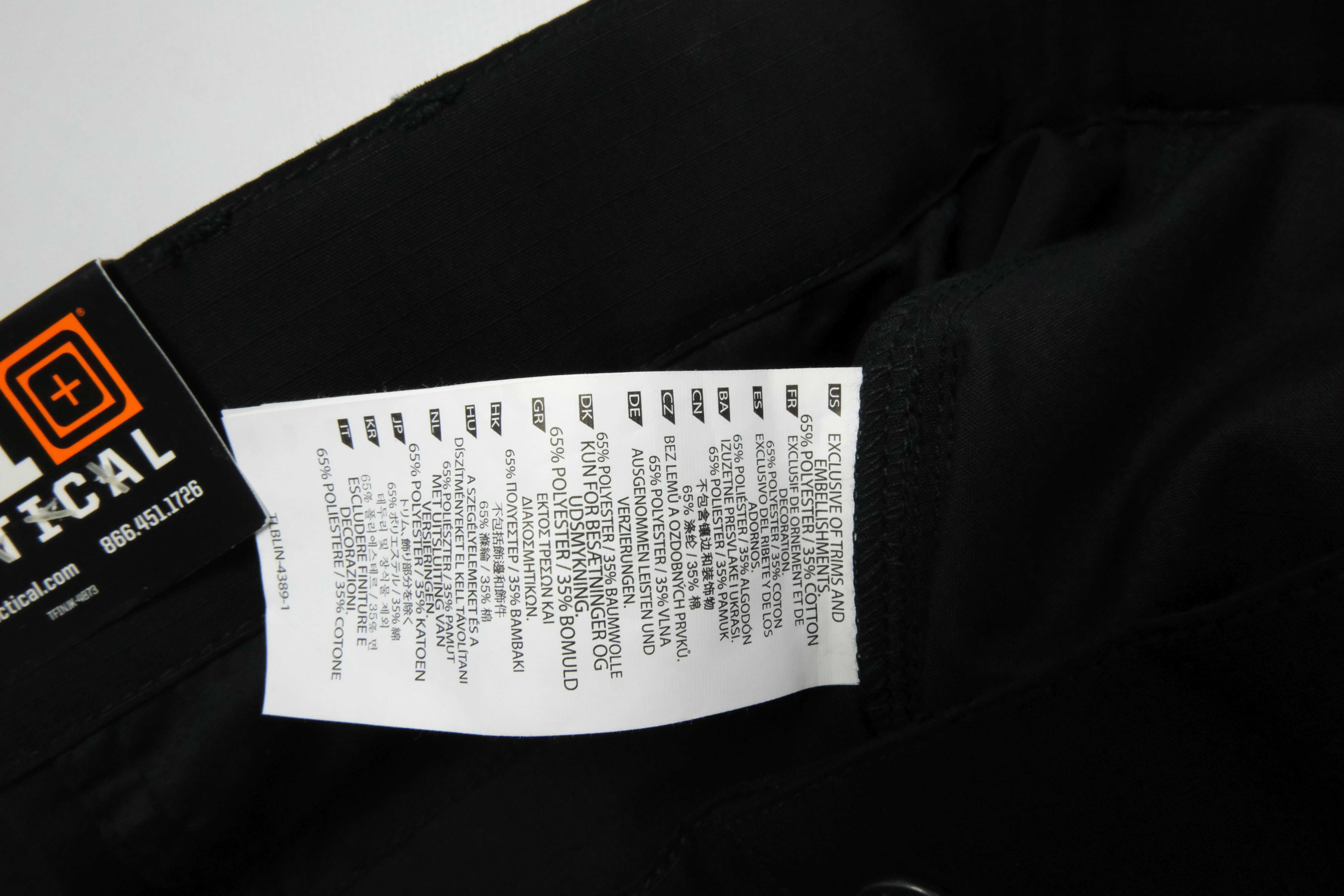 5.11  tactical taclite tdu pants regular męskie spodnie r XXXL nowe