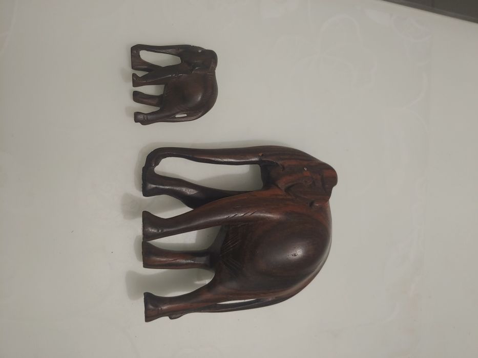 Коллекционные фигуры статуэтки слоников, натуральное дерево