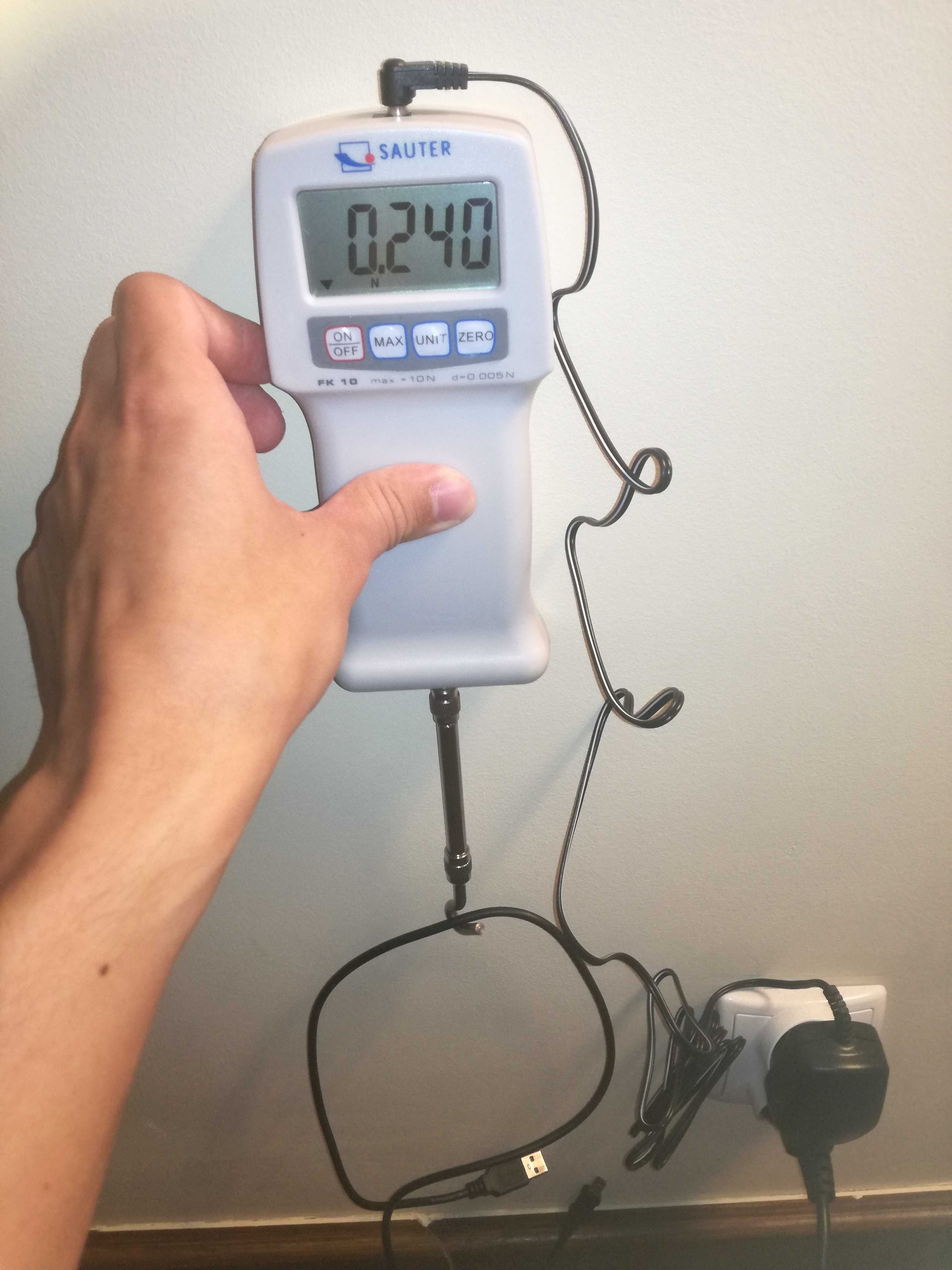 SAUTER FK dynamometr - siłomierz elektroniczny do pomiaru siły nacisku
