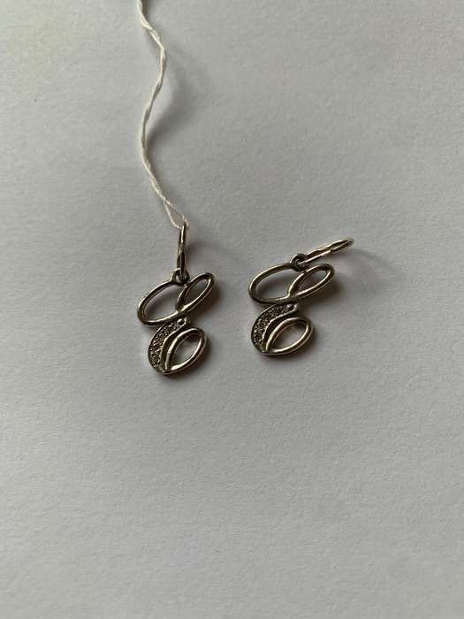 Кулон буква Е серебро