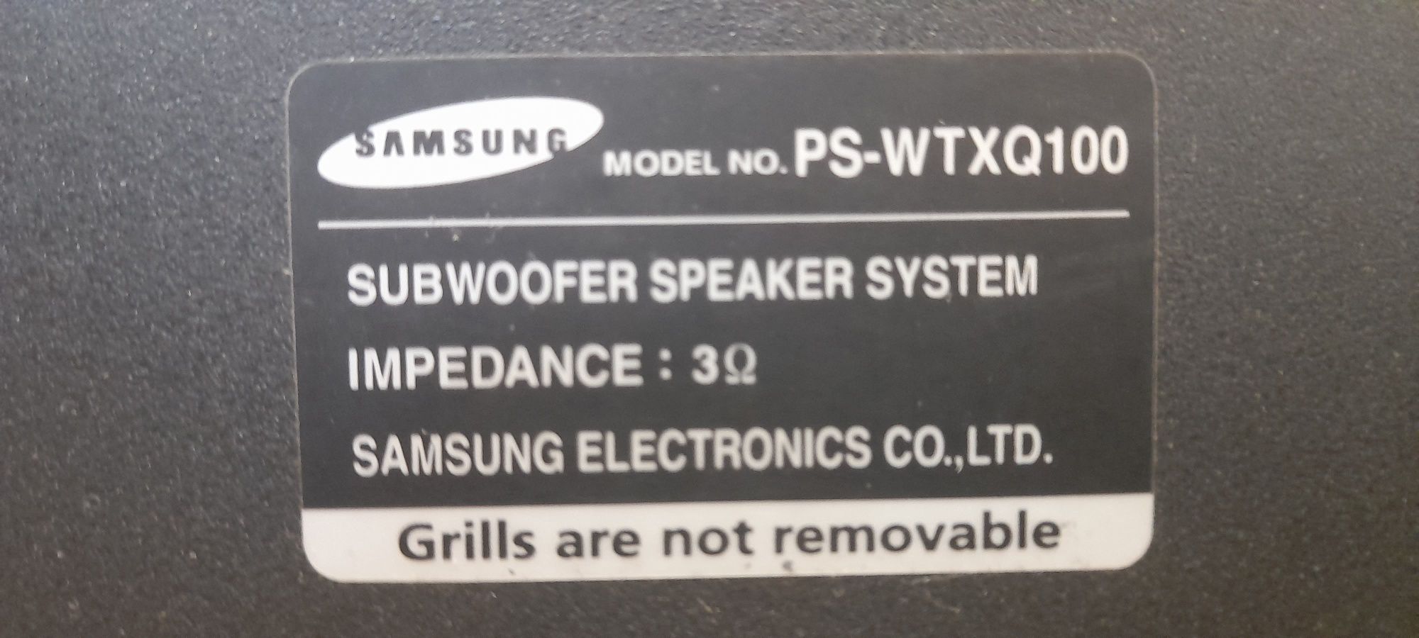 Subwoofer Samsung PS-WTXQ100
