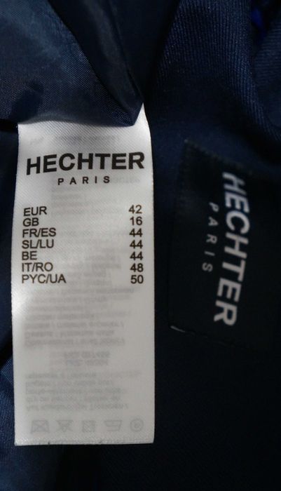Marynarka Dwurzędowa Hechter Rozmiar 42 Kolor Granatowy