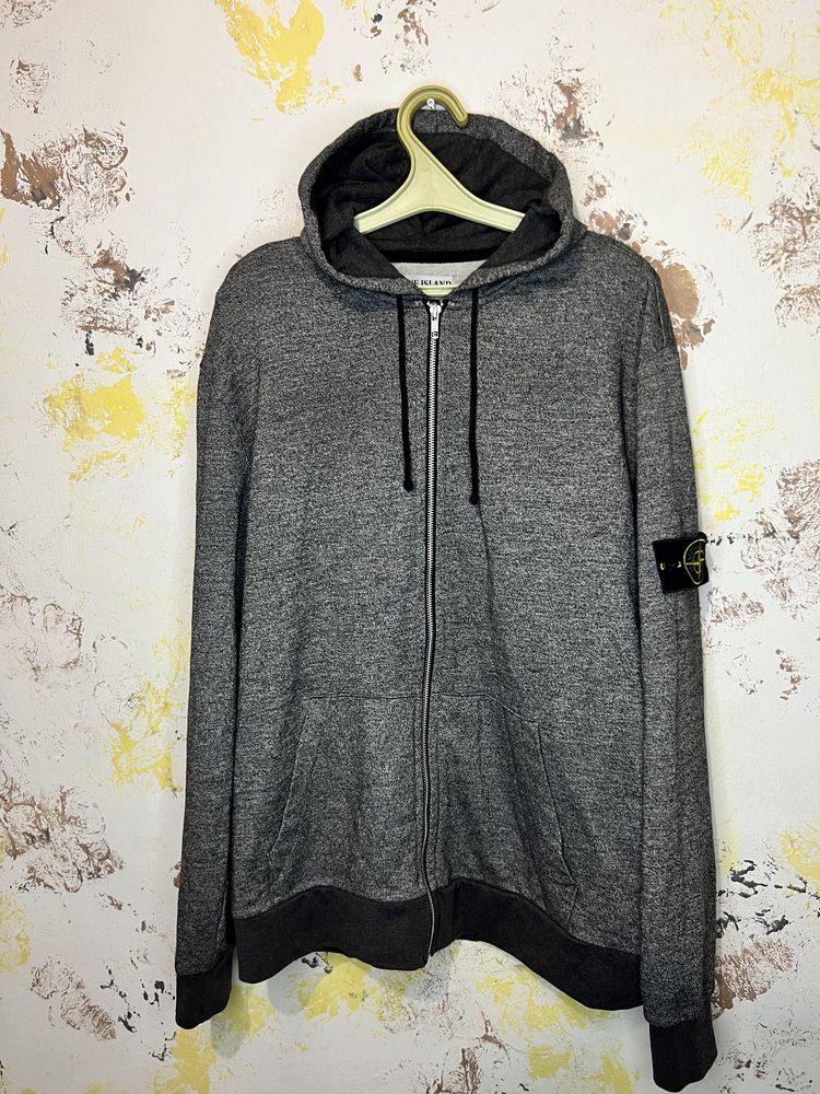Худи на молнии Stone Island винтаж оригинал размер L