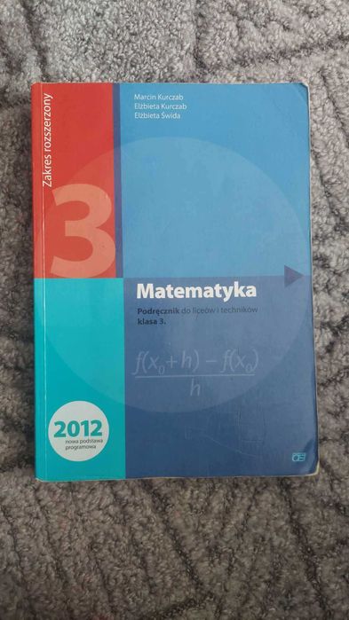 Matematyka Podręcznik do liceów i techników, 3, zakres rozszerzony