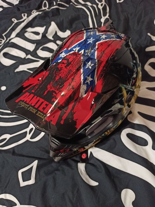 Kask Pantera rockhard cross, enduro, hulajnoga limitowany, unikatowy