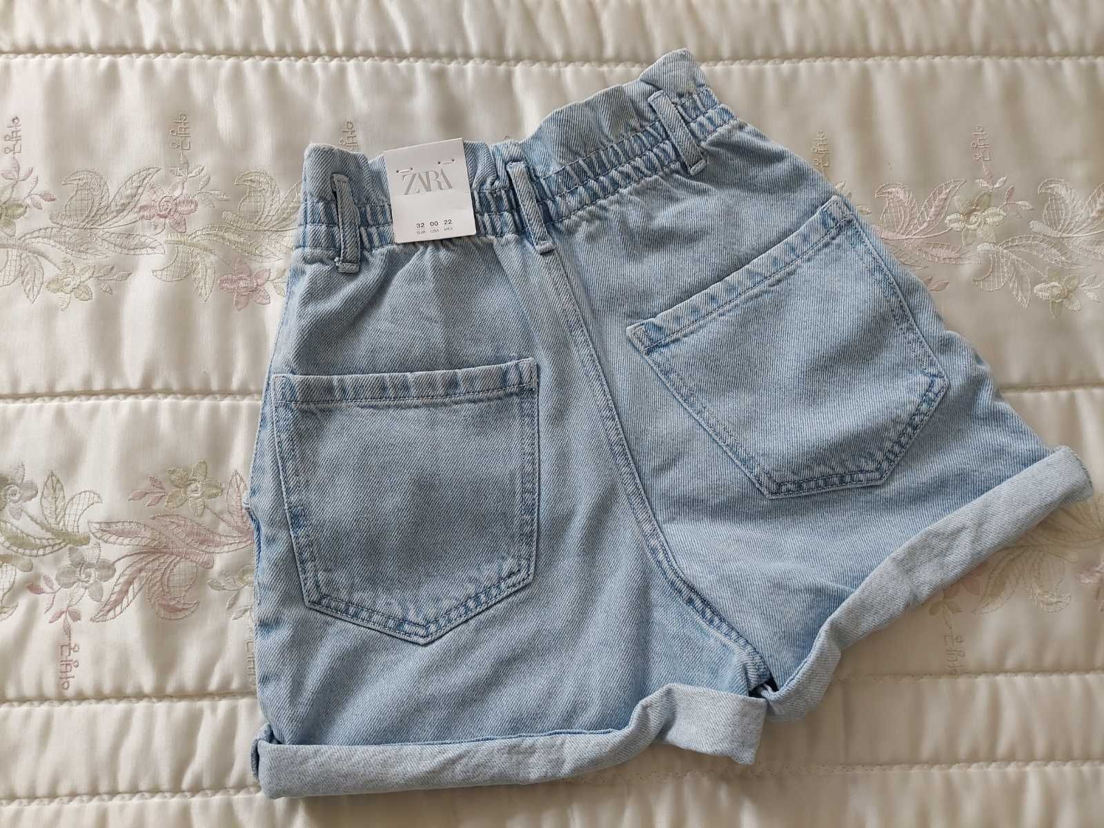 Джинсові шорти Zara, розм. eur 32, на наш 40-42. Нові