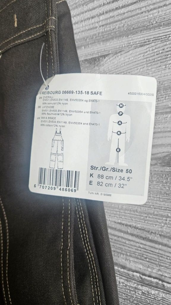 Ogrodniczki robocze Mascot spawalnicze ognioodporne ochronne kwas L XL