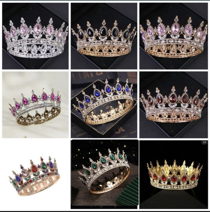 Корона на голову кругла круглая для торта торт