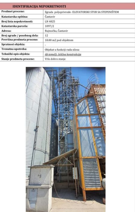 Елеватор в Сербії Агрокомплекс Агропідприємство Функуіонуючий Бізнес