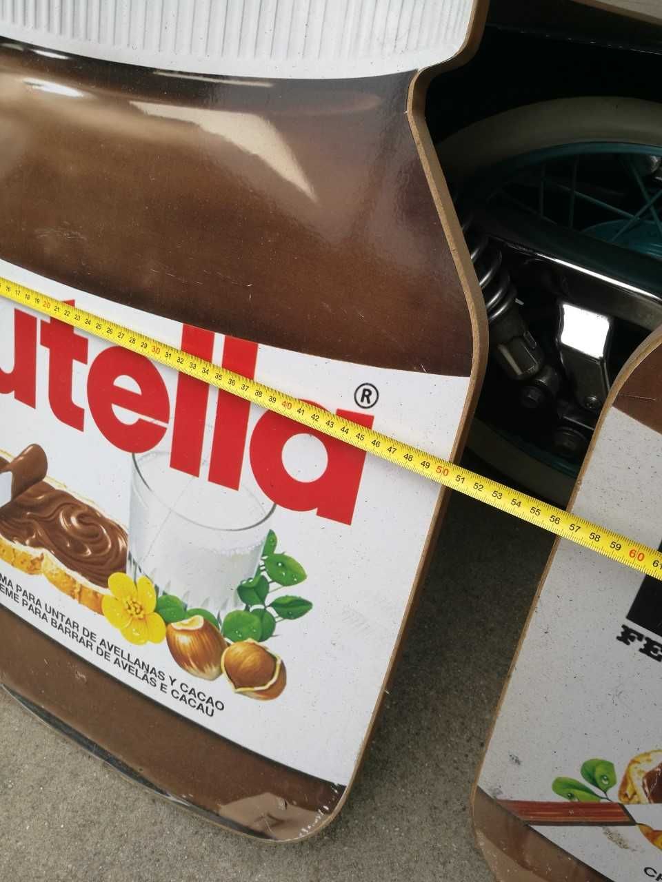 Raro e original frasco Gigante de Nutella Ferrero peça coleção vintage