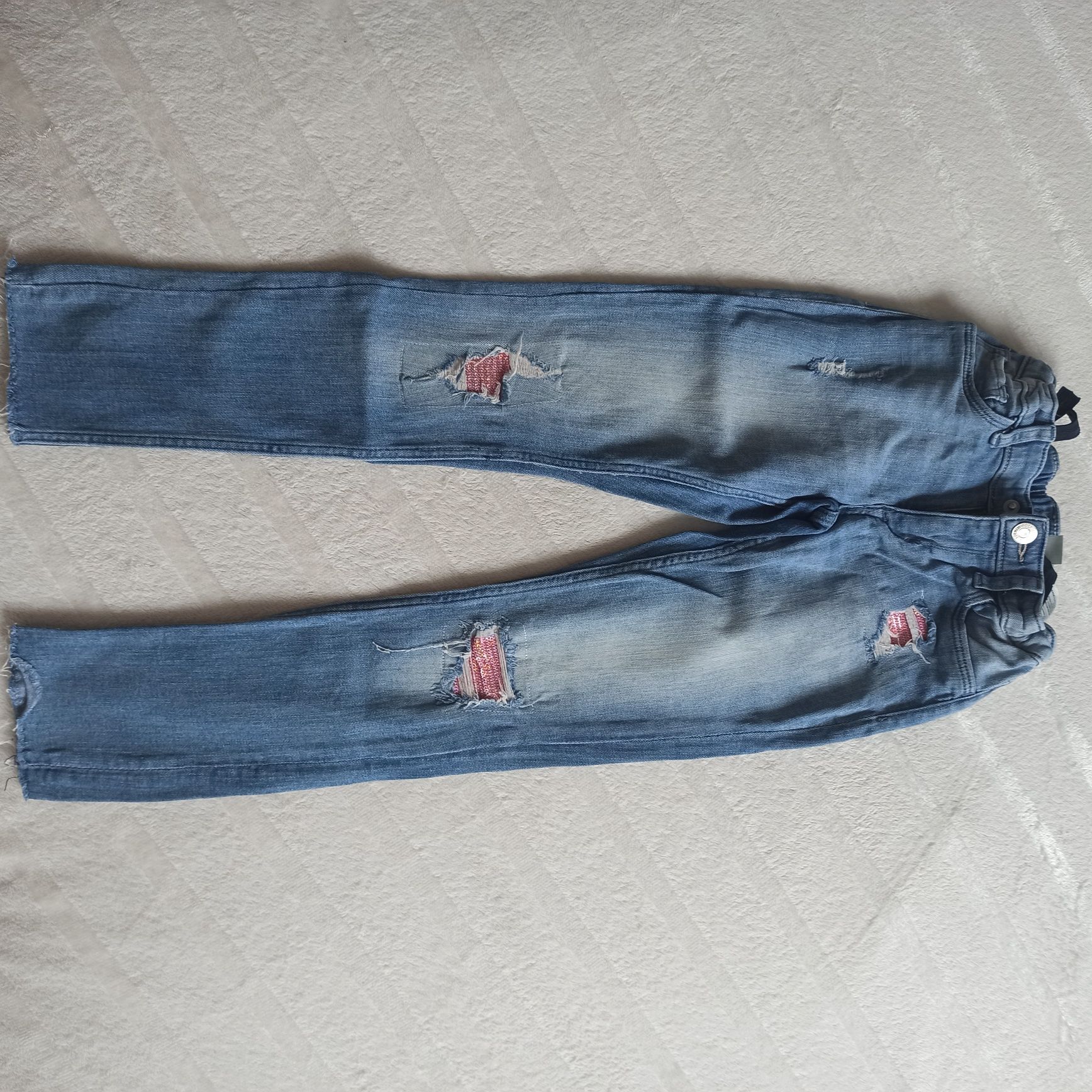 Jeansy spodnie h&m rozmiar 128 cm