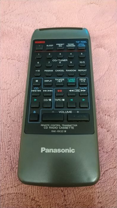 Пульт управления для магнитофона магнитолы бумбокс Panasonic RX-DT707