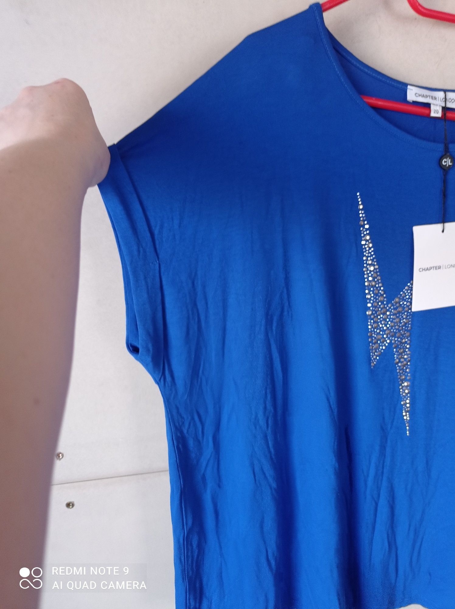 Chapter piękna wiskozowa koszulka rozmiar 4xL