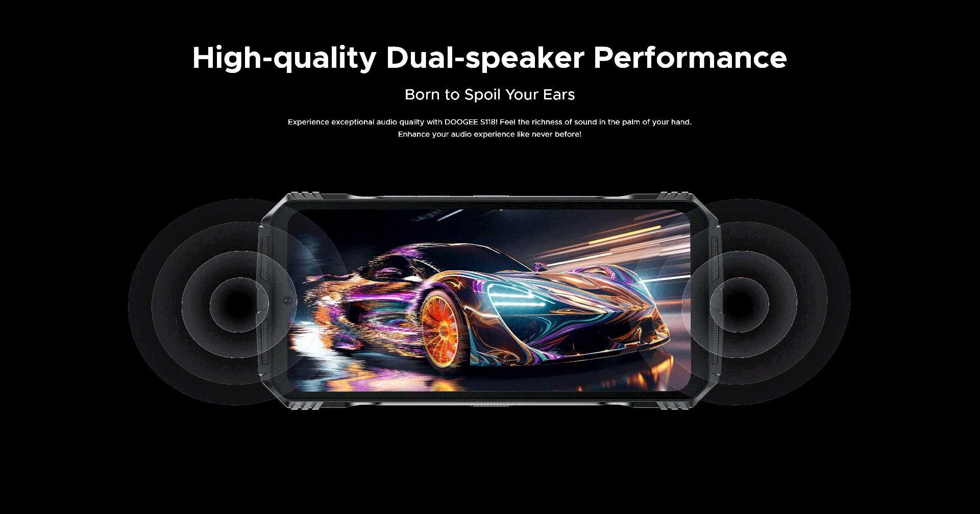 DOOGEE S118, 20/512 Gb, 50/12NV/8/32Mp, 10800мАч, G99, 6,59", стерео