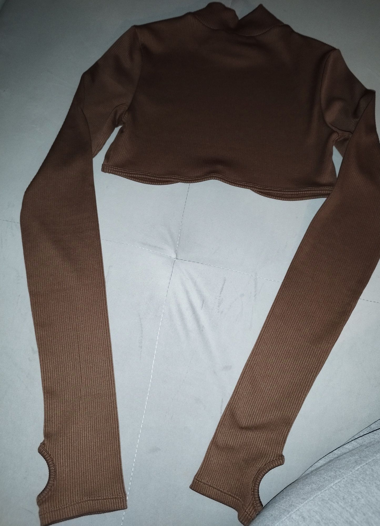 Crop top/krótka bluzka damska XS H&m