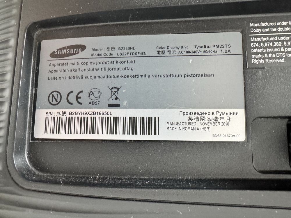 Tv lcd Monitor Samsung B2230HD
